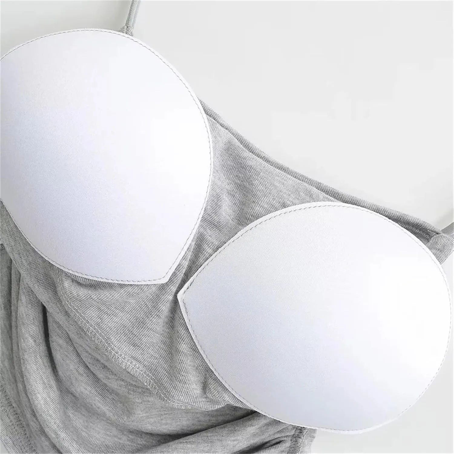 Women's Square Neck Spaghetti Strap Camisole Built-in Chest Pad Summer Casual Slim Fit Tank Top