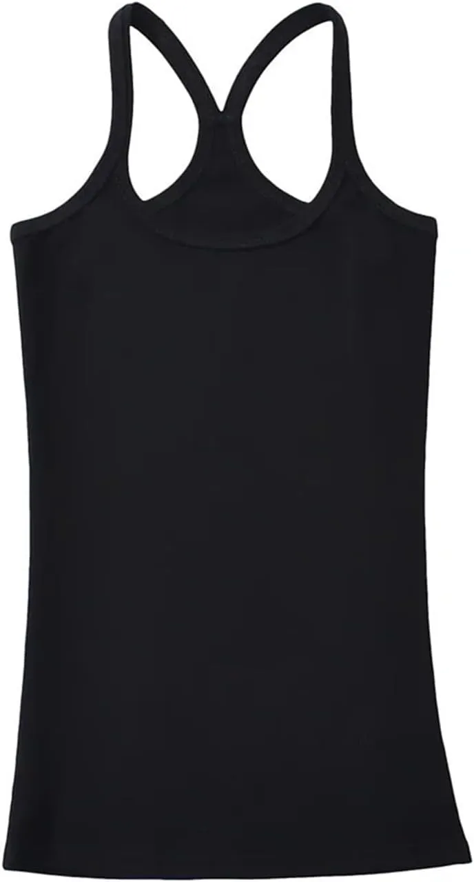 Women's Square Neck Spaghetti Strap Camisole Racerback Slim Fit Summer Casual Tank Top