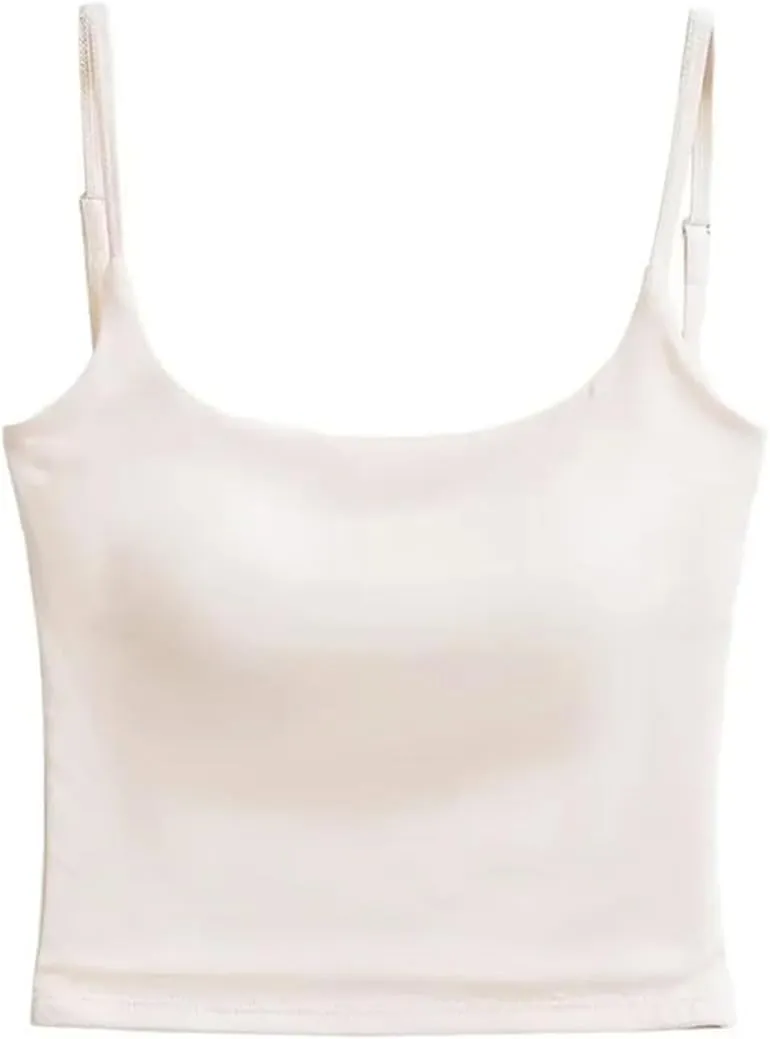Women's Square Neck Spaghetti Strap Camisole Summer Daily Casual Slim Fit Tank Top