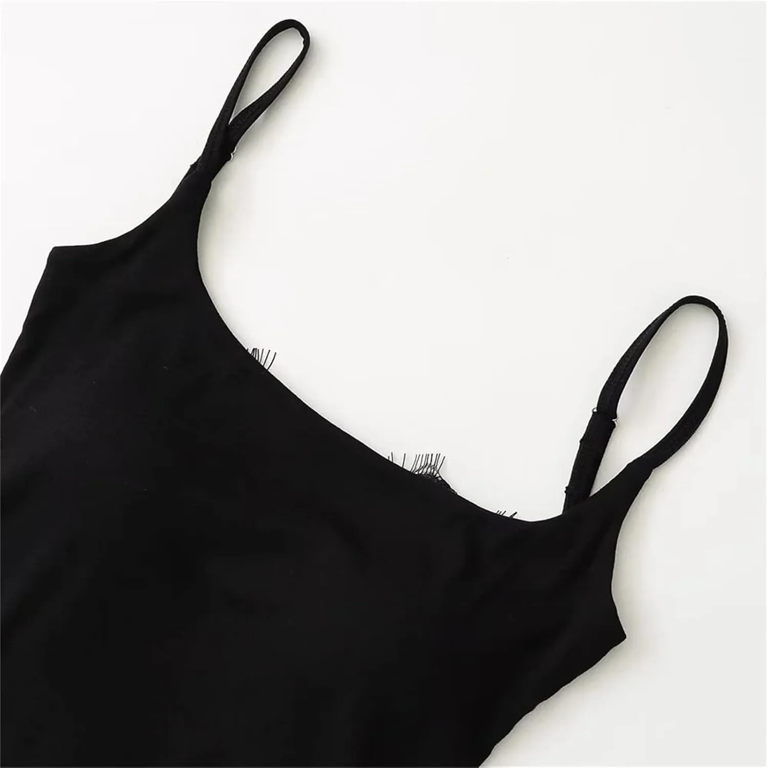 Women's Square Neck Spaghetti Strap Camisole Summer Daily Casual Slim Fit Tank Top