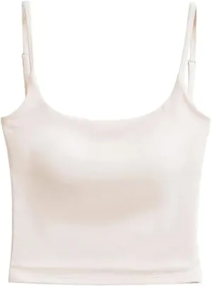 Women's Square Neck Spaghetti Strap Camisole Summer Daily Casual Slim Fit Tank Top