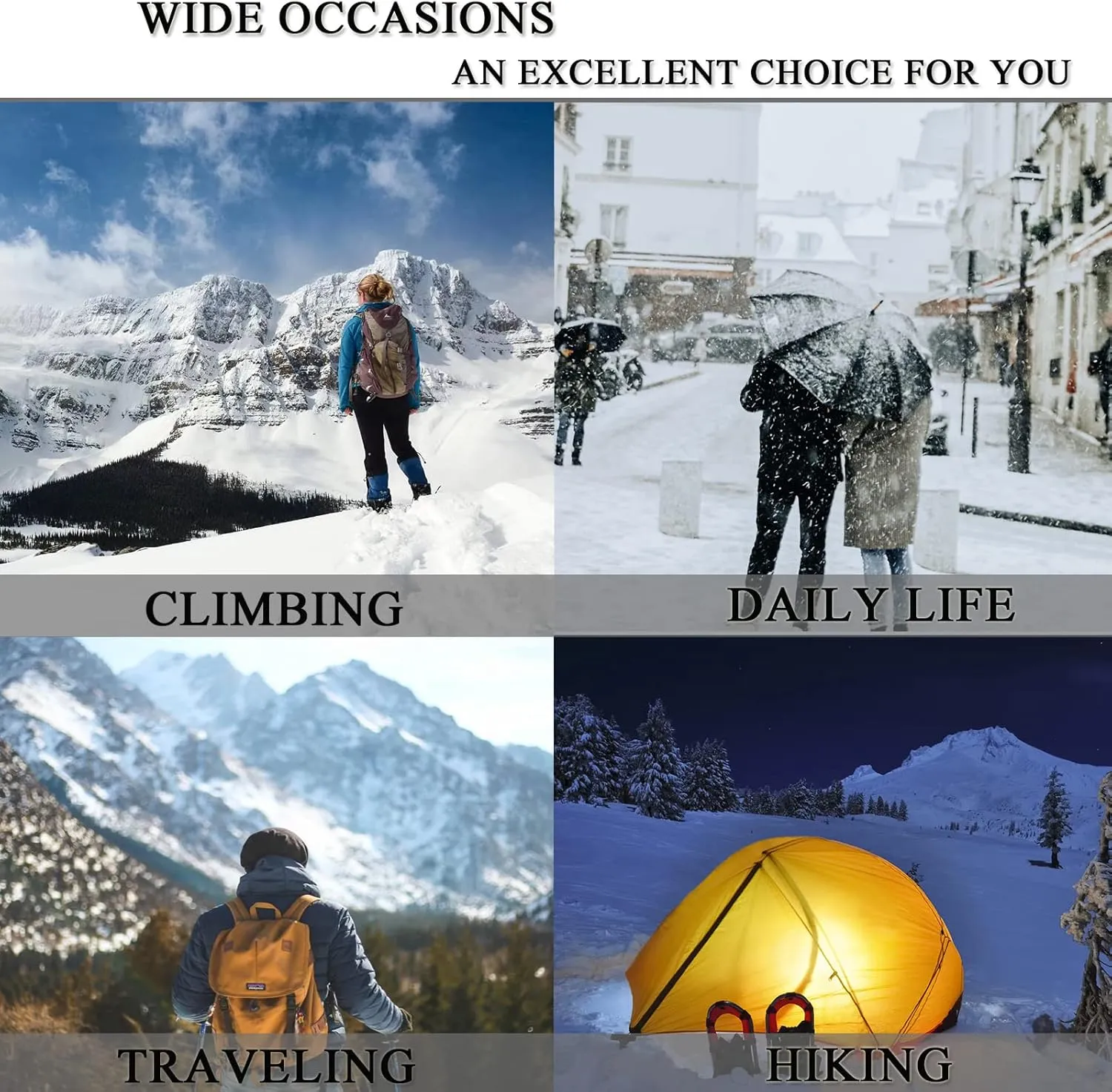Women's Thickened Down Jacket - Winter Hooded Short Puffy Packable Jacket, Warm Puffer Down Coat for Christmas Gift