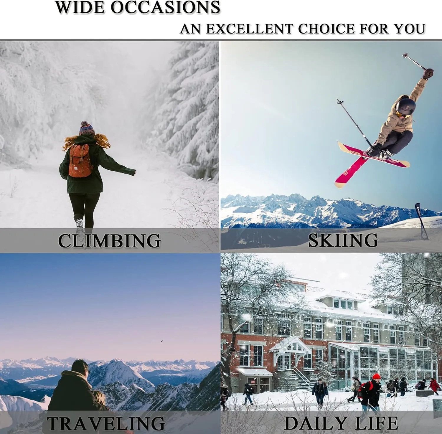 Women's Thickened Down Jacket - Winter Hooded Short Puffy Packable Jacket, Warm Puffer Down Coat for Christmas Gift