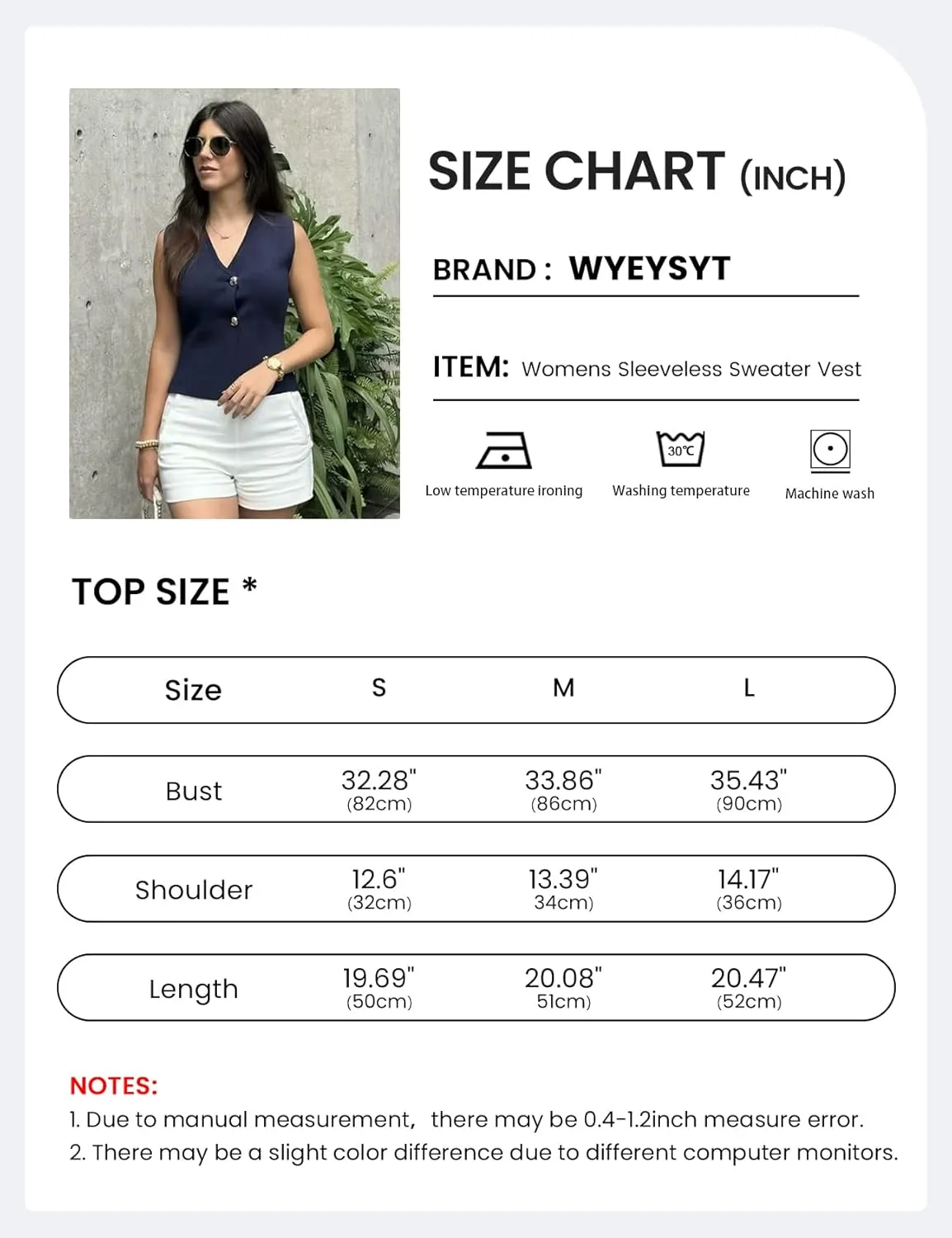 Wyeysyt Womens Vest Top Cropped Sleeveless Knit Vest Gold Button Down V Neck Vest Casual Plain Summer Waistcoat Cardigan