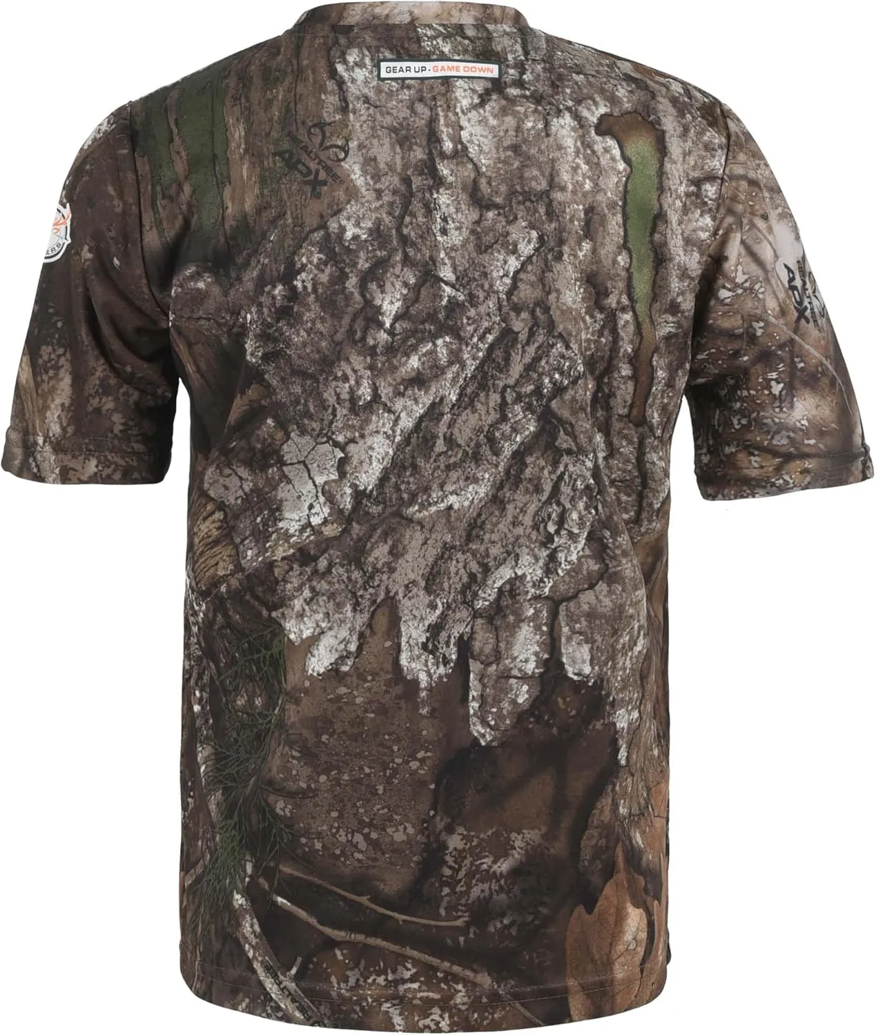 Youth Camouflage Short Sleeve Crewneck Shirt for Boys and Girls