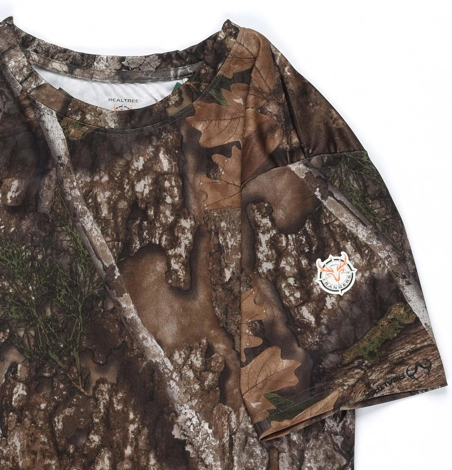 Youth Camouflage Short Sleeve Crewneck Shirt for Boys and Girls