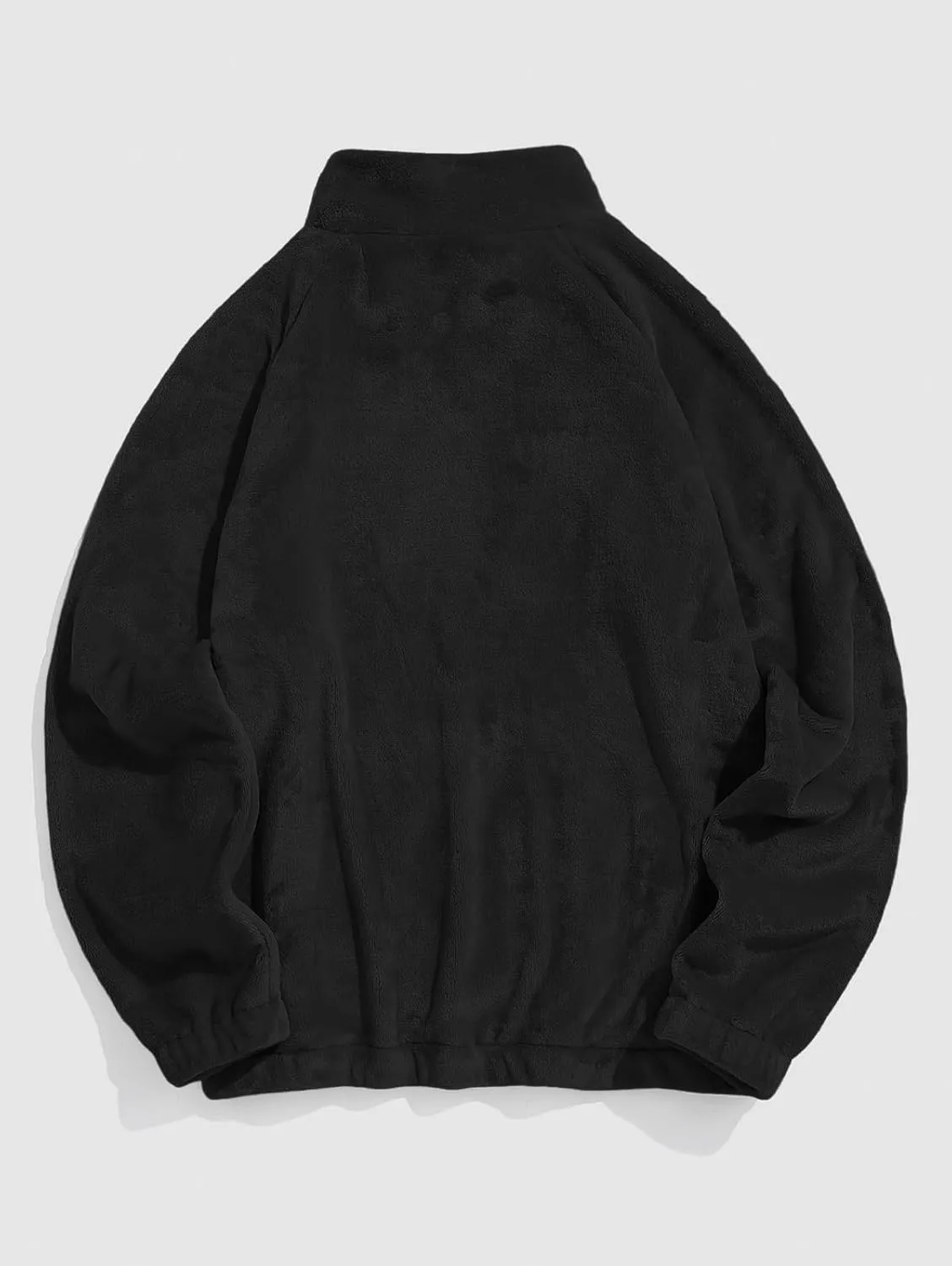 ZAFUL Mens 1/4 Zipper Fleece Sherpa Pullover Sweatshirt Ethnic Aztec Printed Kangaroo Pocket Fall Winter Unisex Hoodie Tops