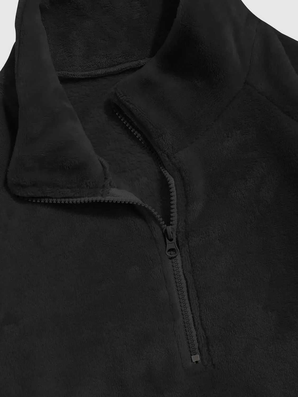 ZAFUL Mens 1/4 Zipper Fleece Sherpa Pullover Sweatshirt Ethnic Aztec Printed Kangaroo Pocket Fall Winter Unisex Hoodie Tops