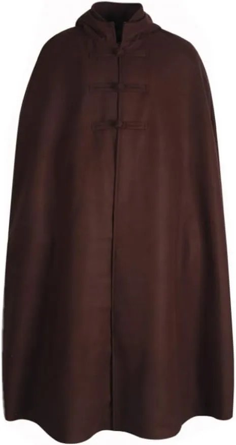 ZanYing Meditation Buddhist Thickened Hooded Cloak Monk Outfit