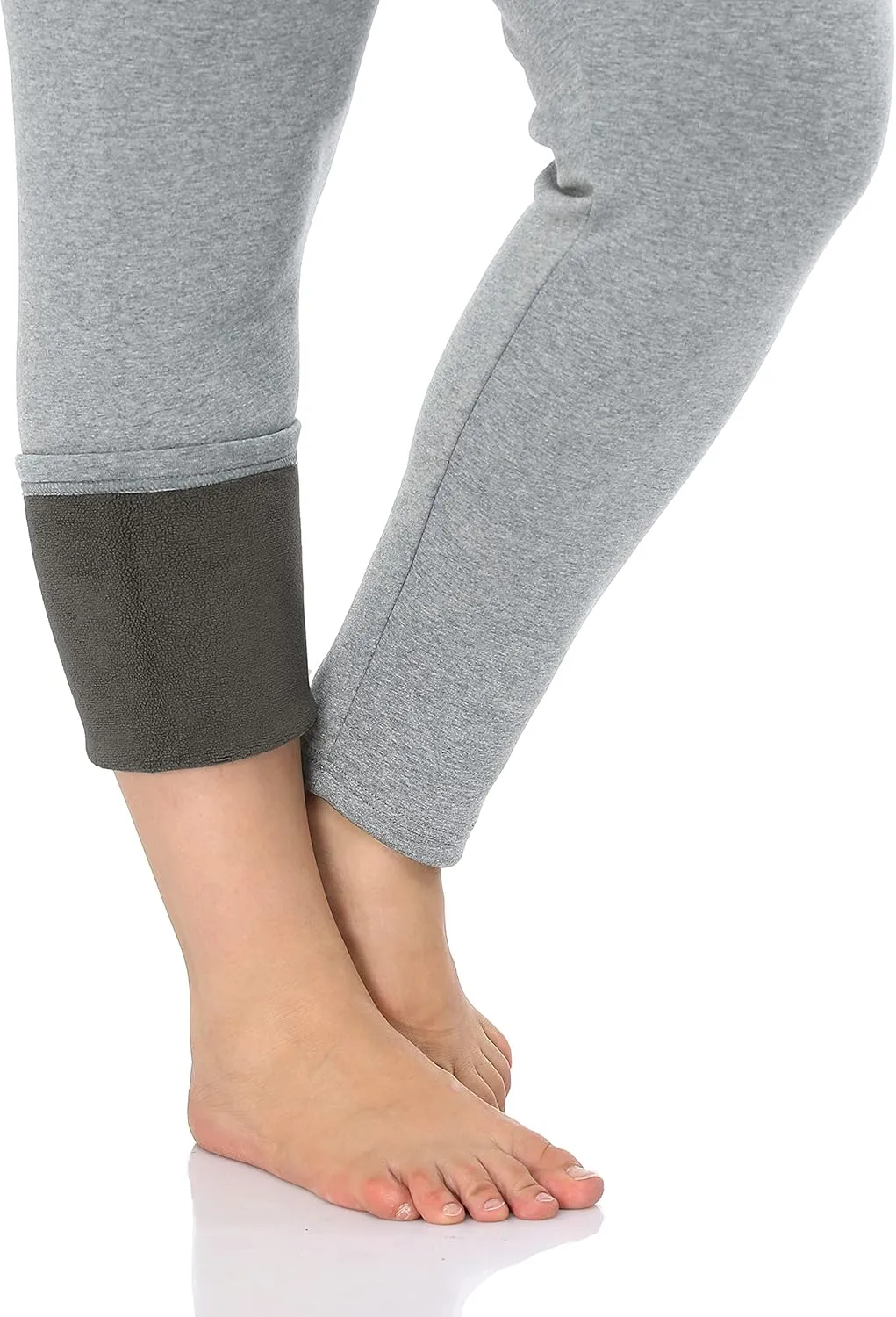 ZERDOCEAN Women's Plus Size High Waist Fleece Lined Leggings Winter Thermal Workout Yoga Pants